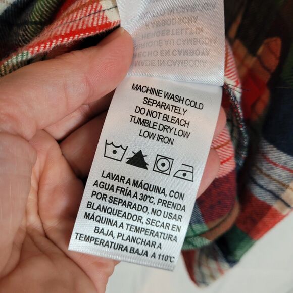 Legendary Whitetails Cotton Plaid Flannel Shirt Women's Large L Country Basic - Picture 9 of 11